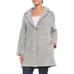 Oversized Drop-Shoulder Pullover Coat / Sweater / Cardigan, wool blend
